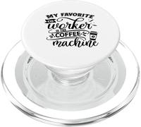 Il mio collega preferito è lo scherzo divertente dell'ufficio della macchina del caffè PopSockets PopGrip per MagSafe