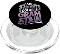 Il mio colore preferito è Gram Stain Microbiologo PopSockets PopGrip per MagSafe