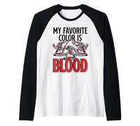 Il Mio Colore Preferito è Il Sangue Divertente Miniatura Pittura Wargamer Maglia con Maniche Raglan