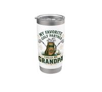 Il mio compagno di golf preferito mi chiama nonno Bicchiere termico in acciaio inox doppia parete