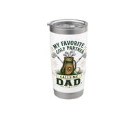 Il mio compagno di golf preferito mi chiama papà Golf Bicchiere termico in acciaio inox doppia parete