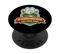 Il mio compagno di trekking preferito ha quattro zampe Escursionista proprietario di cani escursionista PopSockets PopGrip Adesivo