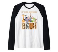 Il Mio Compleanno Bruh Zookeeper Animal Zoo Wildlife Safari Squad Maglia con Maniche Raglan