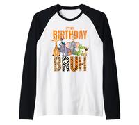 Il Mio Compleanno Bruh Zookeeper Animal Zoo Wildlife Safari Squad Maglia con Maniche Raglan