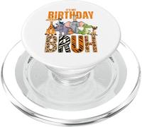 Il mio compleanno Bruh Zookeeper Animal Zoo Wildlife Safari Squad PopSockets PopGrip per MagSafe