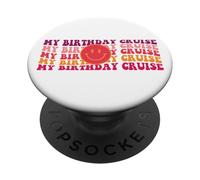 Il mio compleanno crociera vacanza nave barca oceano divertente crociere PopSockets PopGrip Adesivo