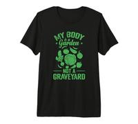 Il Mio Corpo è Un Giardino, Non Un Vegano cimitero Maglietta Premium