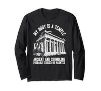 Il Mio Corpo è Un Tempio - Antico fatiscente Probabilmente infestato Maglia a Manica