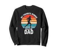 Il Mio Corridore Preferito Mi Chiama papà Orgoglioso Felpa