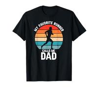 Il Mio Corridore Preferito Mi Chiama papà Orgoglioso Maglietta