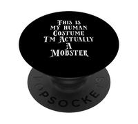 Il mio costume umano crimine mafioso costume vecchio stile mafioso PopSockets PopGrip Adesivo
