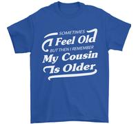Il Mio Cousin È Anziani 30th 40th 50th Compleanno Uomo T-Shirt 100% Cotone