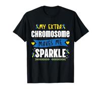 Il Mio cromosoma Extra Mi Fa Brillare la sindrome da trisomia Down Maglietta