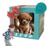 Il mio cucciolo di robot realistico, il mio cane da giocattolo da cucciolo robot, giocattolo educativo per bambole short peluche, passeggiate, abbaiare, leggi di coda