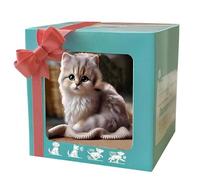 Il mio cucciolo robot realista con pelliccia morbida, il cane robot agisce come un vero cucciolo, per bambini e adulti, perfetto per feste, divertimento interattivo e compleanni. grey cat