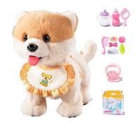 Il Mio Cucciolo Robot Realistico, Canto Musicale, Danza, Peluche Interattivo, Cammina con Il Cucciolo, Imita Il Linguaggio Umano, Coccola e Bacia, Cammina e Corri, Dia Pomeranian Rechargeable battery