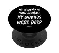 Il mio culto è forte da luoghi feriti profondi PopSockets PopGrip Adesivo
