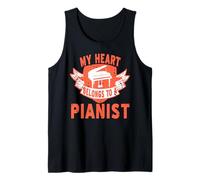 Il Mio Cuore Appartiene a Un Pianista Romantico Canotta