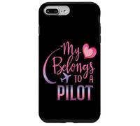 Il mio cuore appartiene a un pilota della scuola di volo pilota Custodia per iPhone 7 Plus/8 Plus