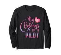 Il Mio Cuore appartiene a Un Pilota della Scuola di Volo Pilota Maglia a Manica