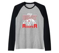 Il Mio Cuore Appartiene Ad Un Tettiere Tettoia Coperture Maglia con Maniche Raglan