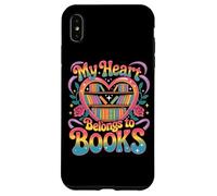 Il mio cuore appartiene ai libri Evita i lombrichi Custodia per iPhone XS Max