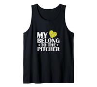 Il Mio Cuore appartiene al Lanciatore Softball Canotta
