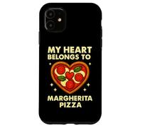 Il mio cuore appartiene alla pizza Margherita Custodia per iPhone 11