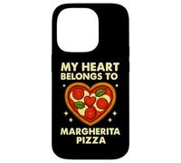 Il mio cuore appartiene alla pizza Margherita Custodia per iPhone 14 Pro