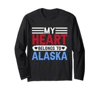 Il Mio Cuore appartiene all'Alaska Maglia a Manica