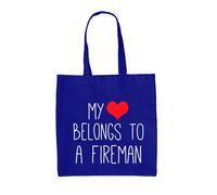 Il Mio Cuore Appartiene To A Pompiere - Borsa Tote IN Tela - Vigile Del Fuoco
