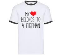 Il Mio Cuore Appartiene To A Pompiere - Uomo Suoneria - Fuoco Fighter Matrimonio