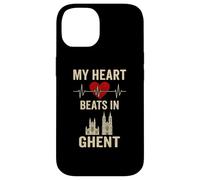 Il mio cuore batte a Gand Belgio City Pride Custodia per iPhone 14