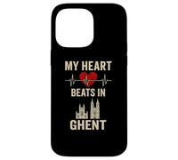 Il mio cuore batte a Gand Belgio City Pride Custodia per iPhone 14 Pro Max