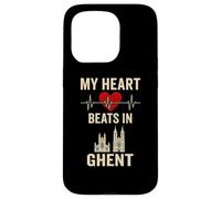 Il mio cuore batte a Gand Belgio City Pride Custodia per iPhone 15 Pro
