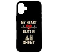 Il mio cuore batte a Gand Belgio City Pride Custodia per iPhone 16 Plus