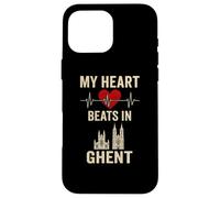 Il mio cuore batte a Gand Belgio City Pride Custodia per iPhone 16 Pro Max