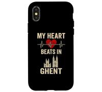 Il mio cuore batte a Gand Belgio City Pride Custodia per iPhone X/XS