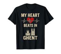 Il mio cuore batte a Gand Belgio City Pride Maglietta