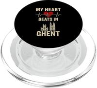 Il mio cuore batte a Gand Belgio City Pride PopSockets PopGrip per MagSafe