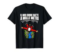 Il Mio Cuore Batte A Mille Metri Bungee Jumping Adrenalina Maglietta