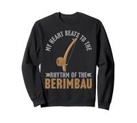 Il Mio Cuore batte al Ritmo della Berimbau Capoeira Felpa