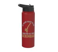 Il mio cuore batte al ritmo della Berimbau Capoeira Stainless Steel Insulated Water Bottle