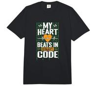 Il Mio Cuore batte in codice Binario Comfort Colors Adult Heavyweight T-Shirt