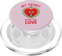 Il mio cuore batte per amore (Grafica) PopSockets PopGrip per MagSafe