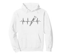 Il Mio Cuore batte per clarinetti - Clarinettista Felpa con Cappuccio