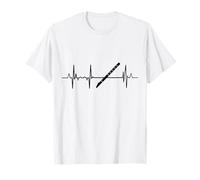Il mio cuore batte per flautista Heartbeat Maglietta