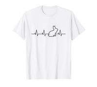 Il Mio Cuore batte per i Coniglietti Buona Pasqua Maglietta