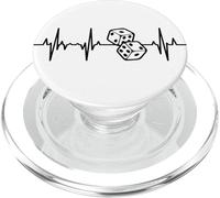 Il mio cuore batte per i giochi da tavolo I dadi PopSockets PopGrip per MagSafe