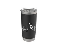 Il mio cuore batte per il Cheerleading ECG delle Cheerleader Bicchiere termico in acciaio inox doppia parete